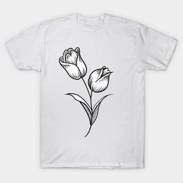 Tulips T-Shirt by AfrAsian-Mafia